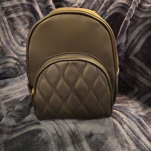 Primark Dark Brown Quilted Backpack